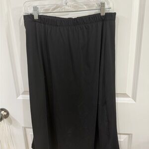 Black Women’s Elastic Waist skirt with attached leggings